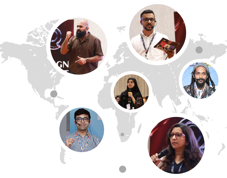 Keynote speaker presenting on design solutions at Mangalore Institute of Technology and Engineering (MITE) during Design Quest.